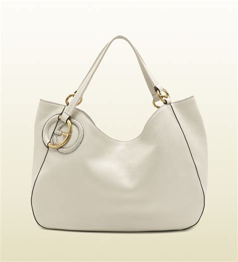 gucci white hand handbag|vintage Gucci white shoulder bag.